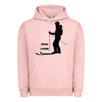 Pigment Salmon nighttime ski adventure Urban Hoodie - tuanDangUi