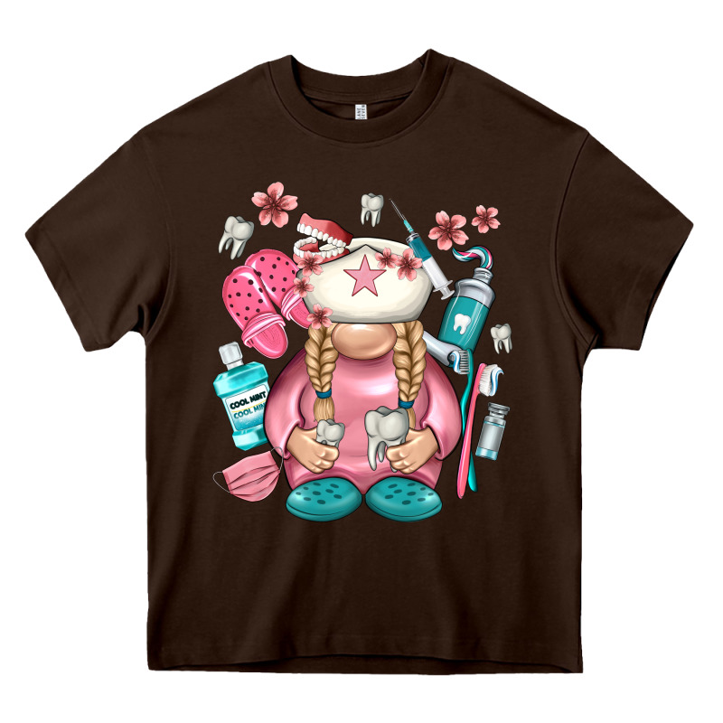 Dentist Gnome Heavy Core Tee by NancyCooperArtShop | Teevron