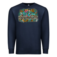 Navy hot mom summer Premium Sweatshirt - CowhideDigitalArt