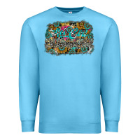 Ocean Blue hot mom summer Premium Sweatshirt - CowhideDigitalArt