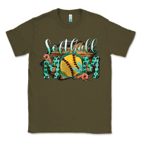 Army Green Softball Mom Classic Tee - Bettercallsaul