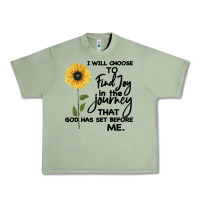 Oil Green I Will Choose To Find Joy In The Journey That God Urban Heavy Tee - Bettercallsaul