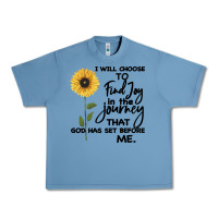 Pebble Blue I Will Choose To Find Joy In The Journey That God Urban Heavy Tee - Bettercallsaul