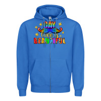 True Royal Gay Love Is Beautiful Pride Lgbtq Zipper Hoodie - BundleAndBundleShop