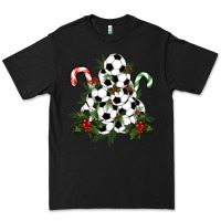 Black Lightning Soccer Christmas Tree Premium Tee - RanaPortraitStore