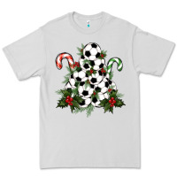 Dove Grey Lightning Soccer Christmas Tree Premium Tee - RanaPortraitStore