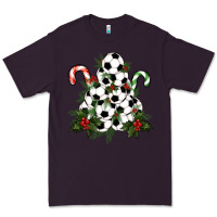 Plum Lightning Soccer Christmas Tree Premium Tee - RanaPortraitStore