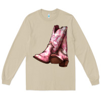 Mushroom Cowgirl boots Long Sleeve Tee - HowdyJamesFarm