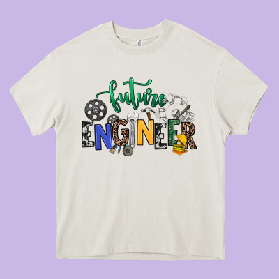 Future Engineer Heavy Core Tee Designed By Nancycooperartshop