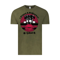Vintage Olive I kissed a dog and I like it Vintage Tee - Bettercallsaul