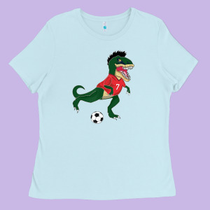 Soccersaurus Ladies Tee Designed By Tuandangui