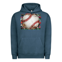 Pigment Midnight Navy sports baseball background Urban Hoodie - Artiststas