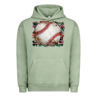 Pigment Oil Green sports baseball background Urban Hoodie - Artiststas