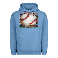 Pigment Pebble Blue sports baseball background Urban Hoodie - Artiststas