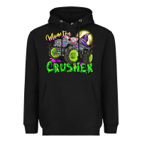 Black Monster Crusher Heavyweight Hoodie - CowhideDigitalArt