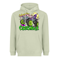 Matcha Monster Crusher Heavyweight Hoodie - CowhideDigitalArt