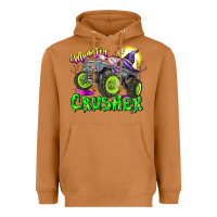 Meerkat Monster Crusher Heavyweight Hoodie - CowhideDigitalArt