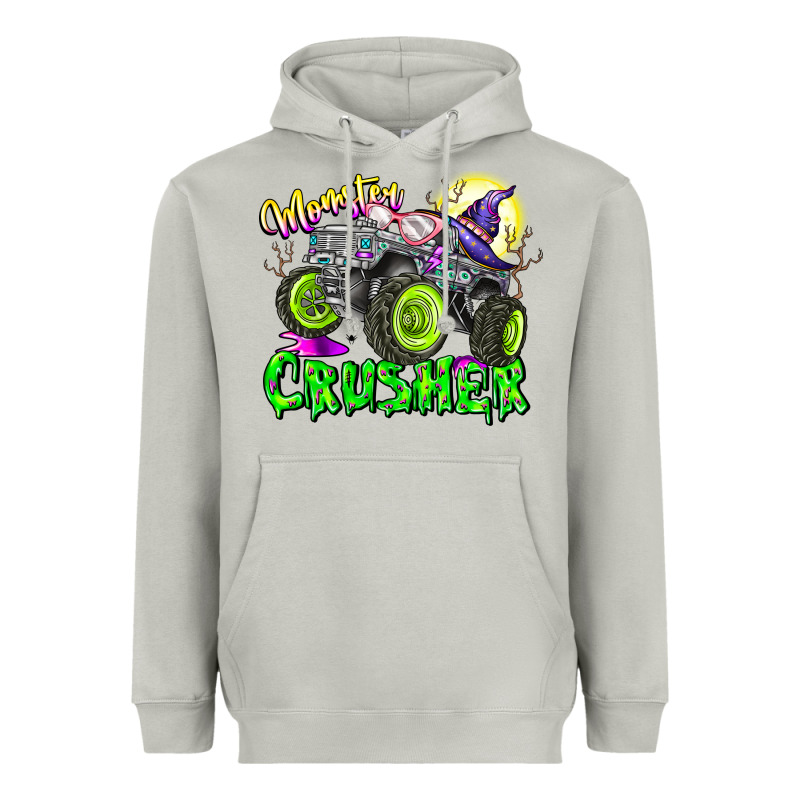 Monster Crusher Heavyweight Hoodie by CowhideDigitalArt | Teevron