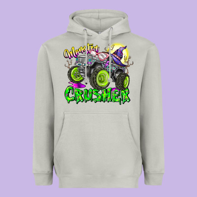 Monster Crusher Heavyweight Hoodie Designed By Cowhidedigitalart
