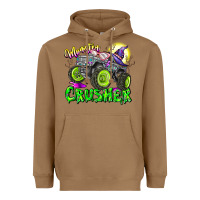 Toasted Coconut Monster Crusher Heavyweight Hoodie - CowhideDigitalArt