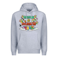 Heather Grey Normal Is Overrated Premium Hoodie - FaDigitalArtStudio