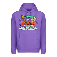 Purple Normal Is Overrated Premium Hoodie - FaDigitalArtStudio