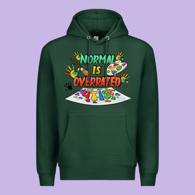 Normal Is Overrated Premium Hoodie Designed By Fadigitalartstudio