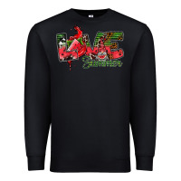 Black Love Summer Premium Sweatshirt - CowhideDigitalArt