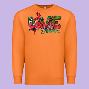 Love Summer Premium Sweatshirt Designed By Cowhidedigitalart