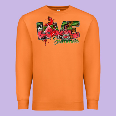 Love Summer Premium Sweatshirt Designed By Cowhidedigitalart