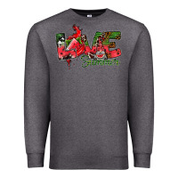 Charcoal Heather Love Summer Premium Sweatshirt - CowhideDigitalArt