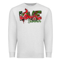Oatmeal Heather Love Summer Premium Sweatshirt - CowhideDigitalArt