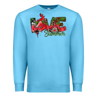 Ocean Blue Love Summer Premium Sweatshirt - CowhideDigitalArt