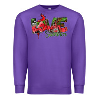 Purple Love Summer Premium Sweatshirt - CowhideDigitalArt