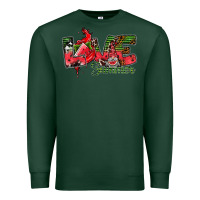 Sports Green Love Summer Premium Sweatshirt - CowhideDigitalArt