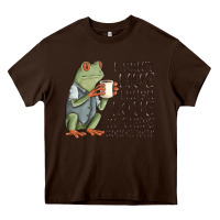 Chocolate Brown i cant live laugh love in these conditions Heavy Core Tee - MaliasSmallBusiness