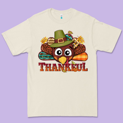 Western Thankful Thanksgiving Turkey Premium Tee Designed By Nancycooperartshop