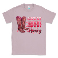 Lilac howdy howdy howdy honey with cowgirl boots Classic Tee - RanaPortraitStore