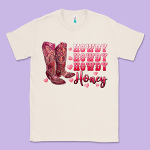 Howdy Howdy Howdy Honey With Cowgirl Boots Classic Tee Designed By Ranaportraitstore