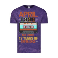 Cloud Purple Aprıl 1990 I Am Not 30 I'm 18 With 12 Years Of Experience Vintage Tee - Bettercallsaul