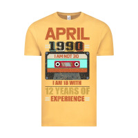 Vintage Mustard Aprıl 1990 I Am Not 30 I'm 18 With 12 Years Of Experience Vintage Tee - Bettercallsaul