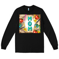 Black teacher mom mother's day Long Sleeve Tee - TumblerDesignByShophia
