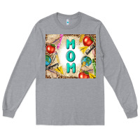 Heather Grey teacher mom mother's day Long Sleeve Tee - TumblerDesignByShophia