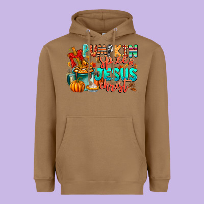 Pumpkin Pie Jesus Christ Heavyweight Hoodie Designed By Cowhidedigitalart