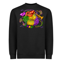 Black mardi gras lips olivia Heavyweight Sweatshirt - OliviaCreatesArt