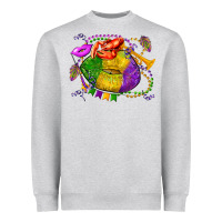 Heather Grey mardi gras lips olivia Heavyweight Sweatshirt - OliviaCreatesArt