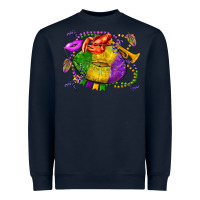 Navy mardi gras lips olivia Heavyweight Sweatshirt - OliviaCreatesArt