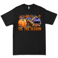 Black tis the season football Premium Tee - NancyCooperArtShop
