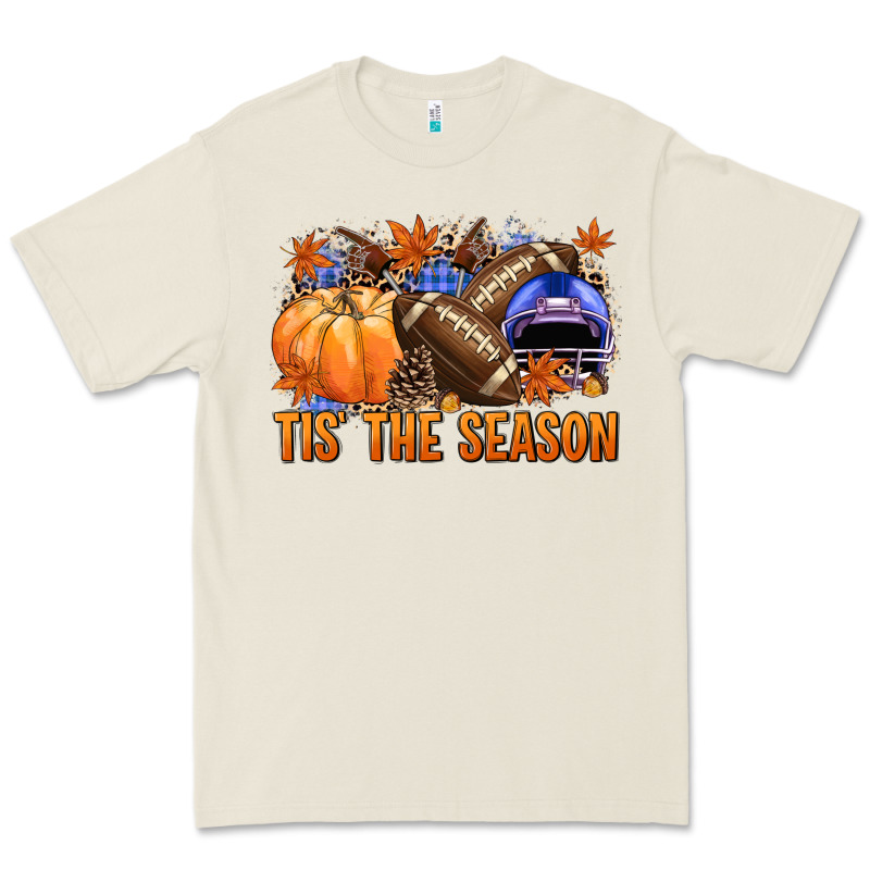 Tis The Season Football Premium Tee by NancyCooperArtShop | Teevron