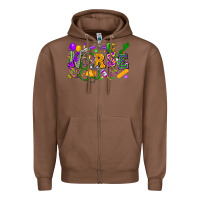 Chestnut nurse mardi gras Zipper Hoodie - FaDigitalArtStudio